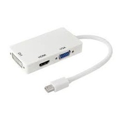 Adapteur MINI DP To VGA/HDMI/DVI